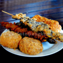 Menu Pergedel, Tempe Goreng, Sate